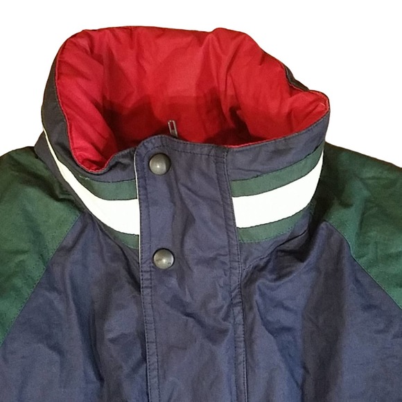 GANT VTG Color Block Down Filled Puffer, Men's Coat - Green / Red / Blue  SZ  L - Picture 2 of 7